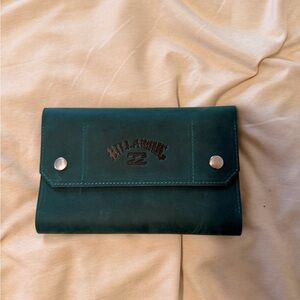 Billabong Dark Teal Snap Wallet